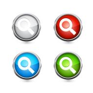 Magnifying glass isolated on white background