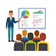 Businessman making presentation Business seminar N2
