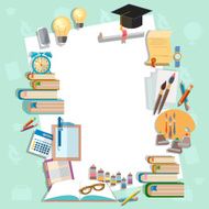 Education background diploma exams back to school college concept