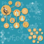 Science and education scientific research laboratory concept