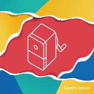 Pencil sharpener line icon N2