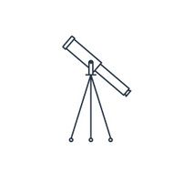 Telescope web icon vector illustration N4