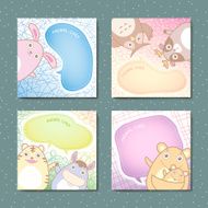 adorable animal memo pads set N2