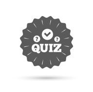 Quiz sign icon Questions and answers game N3