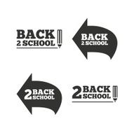 Back to school icons Studies after the holidays N2