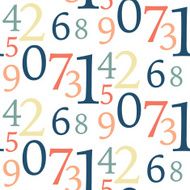 Seamless Number Pattern N2