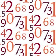 Seamless Number Pattern N3