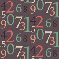 Seamless Number Pattern N4