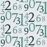 Seamless Number Pattern N5