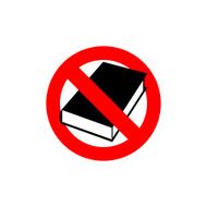 Stop book It forbidden to read Frozen silhouette books