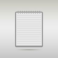 blank lined notebook