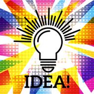 Creative light bulb Idea concept background N10
