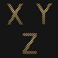 Golden letters