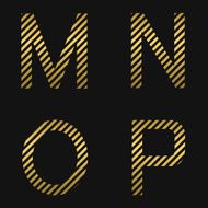 Golden letters N4