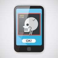 x-ray flat icon with long shadow N2