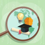 International education graduation cap distance e-learning N2
