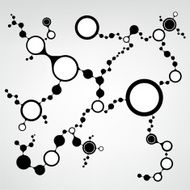 DNA molecule structure background eps10 vector illustration