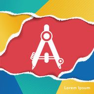 Stationery compasses icon N3