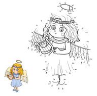 Numbers game for children Halloween characters (angel) N2