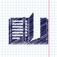 Vector notebook icon Eps10