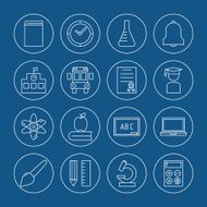 Education Icons Set N17