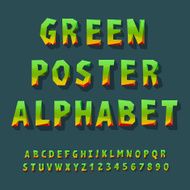 Poster alphabet and numbers