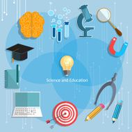 Education back to school objects graduation concept