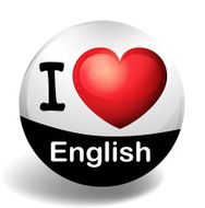 I love English badge