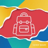 backpack line icon N6