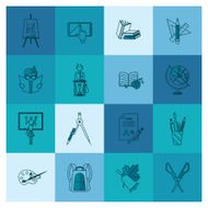 school and education icons N26