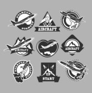 set of aircraft icons N2