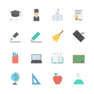 Education Icons Set N19