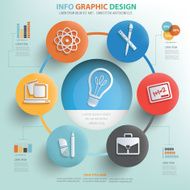 Education concept info graphic design clean vector N3