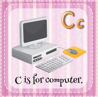 Letter C computer