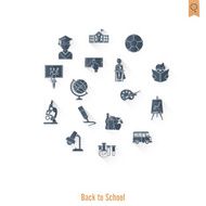school and education icons N33