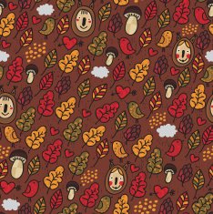 Seamless pattern in autumn style