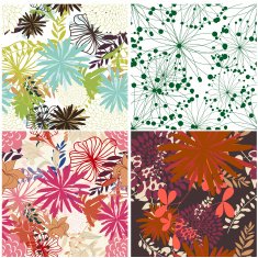 seamless floral backgrounds set N23