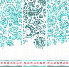 Beautiful floral set of banners N13