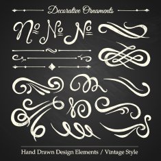 DECORATIVE ORNAMENTS - chalkboard 1 N2