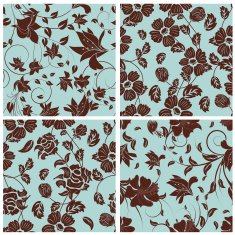 Seamless floral pattern set N23