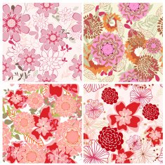 seamless floral backgrounds set N25