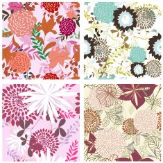 Floral Pattern Background Collection-Illustration