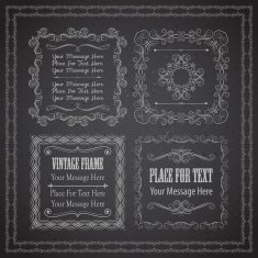 Chalkboard frames