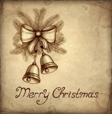 Old christmas greeting card N3