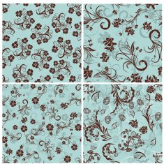 Seamless floral pattern set N25