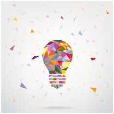 Creative light bulb Idea concept background N5