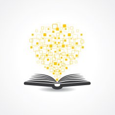 Hi-tech book concept