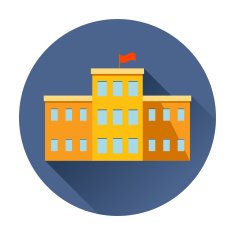 School Building Icon N8