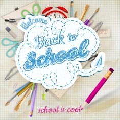 Back to School background EPS 10 N29