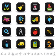 Education icons N63